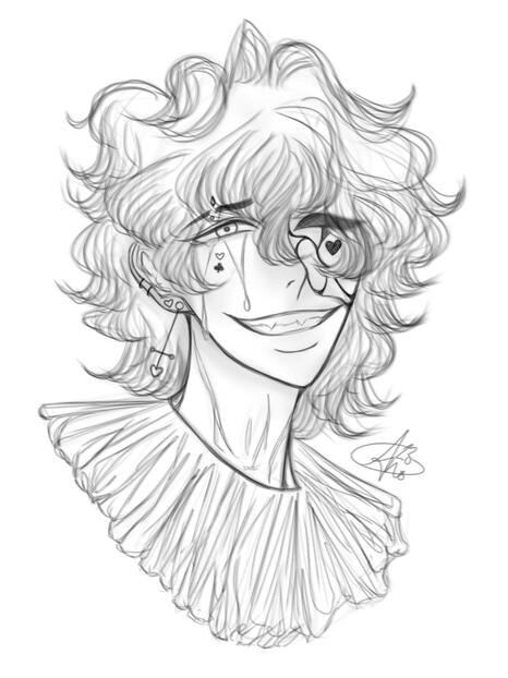 nobusada (bust) - line art